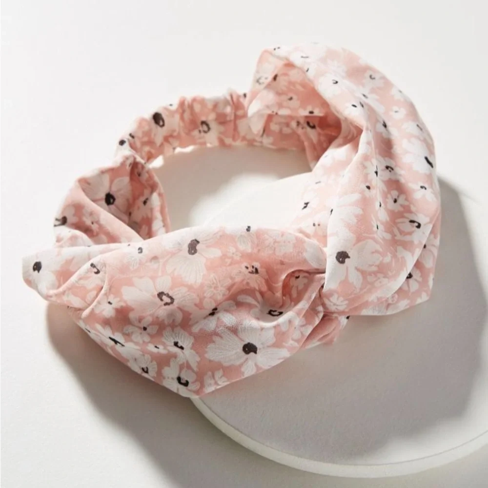 Anthropologie Headband in Red Floral Motif. Brand new!